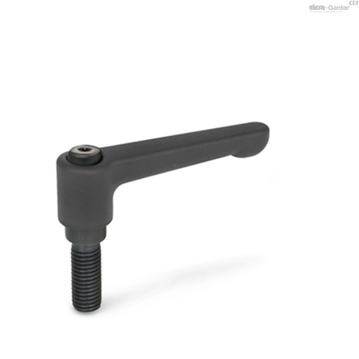 with threaded stud