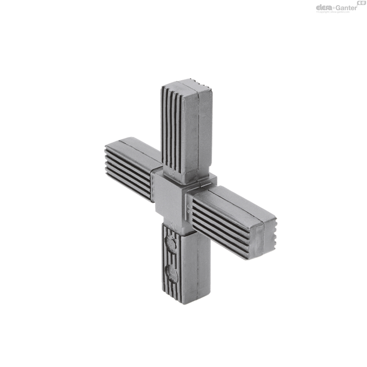 Zweidimensionaler Vier-Wege-Verbinder
