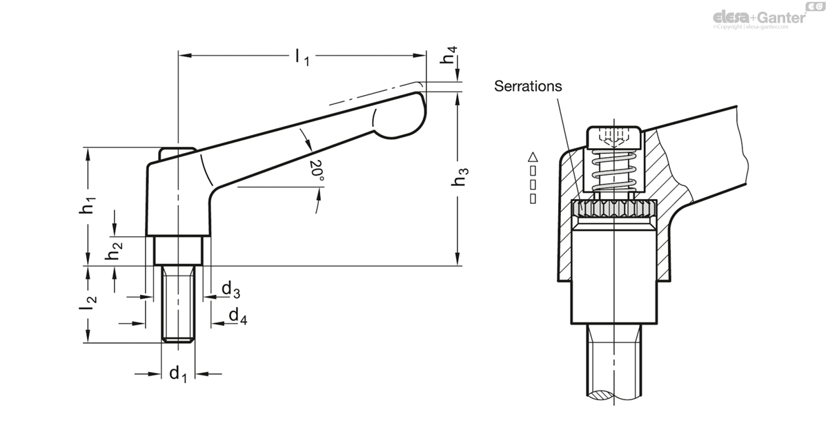 300-45-M5-40-OS drawing