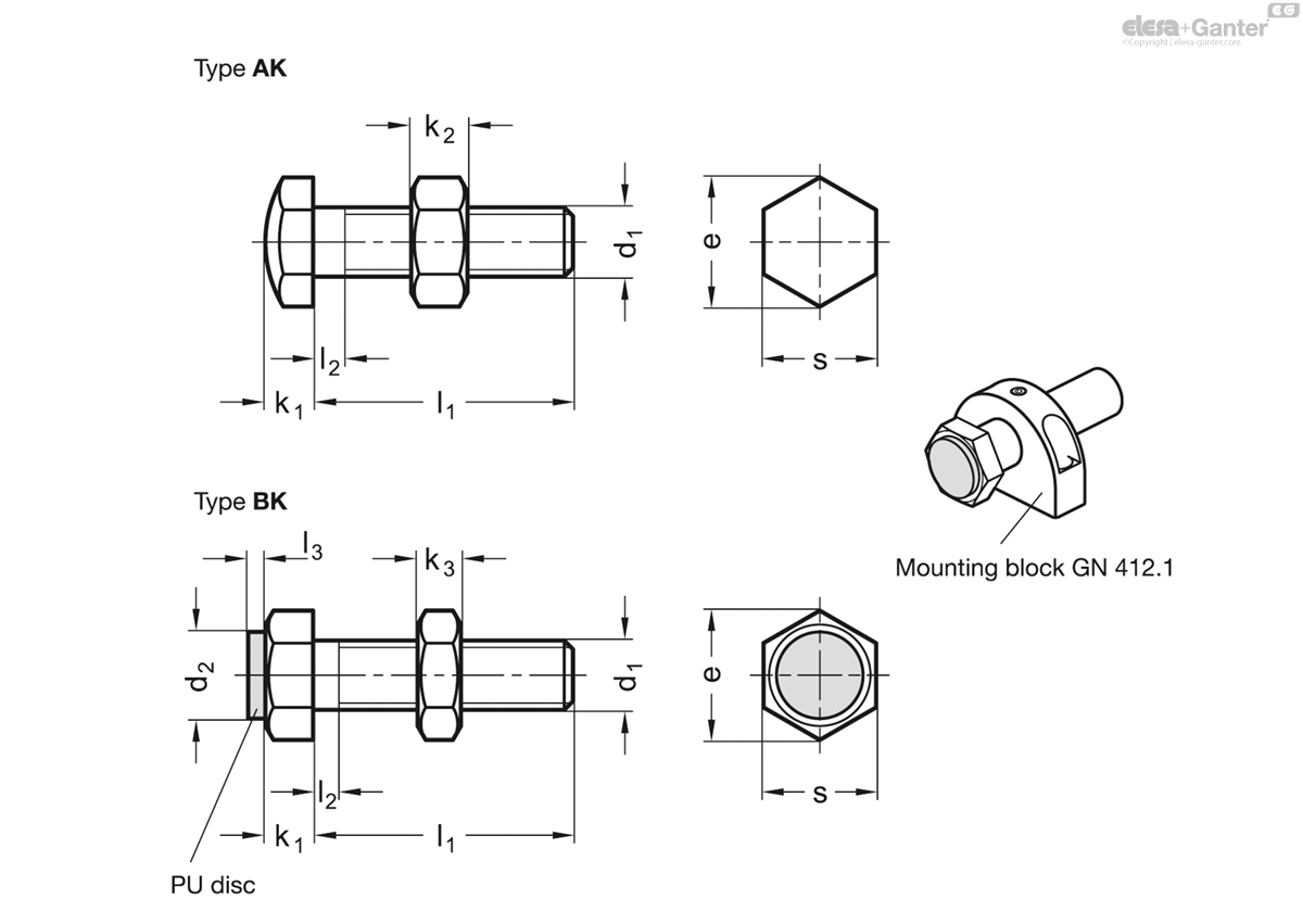 Setting bolts