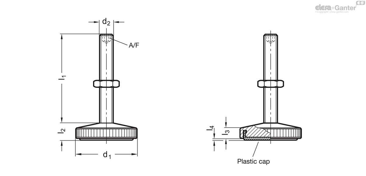339-36-M10-45-KR-ST drawing