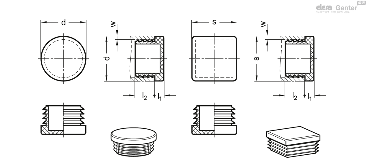 Tube end plugs