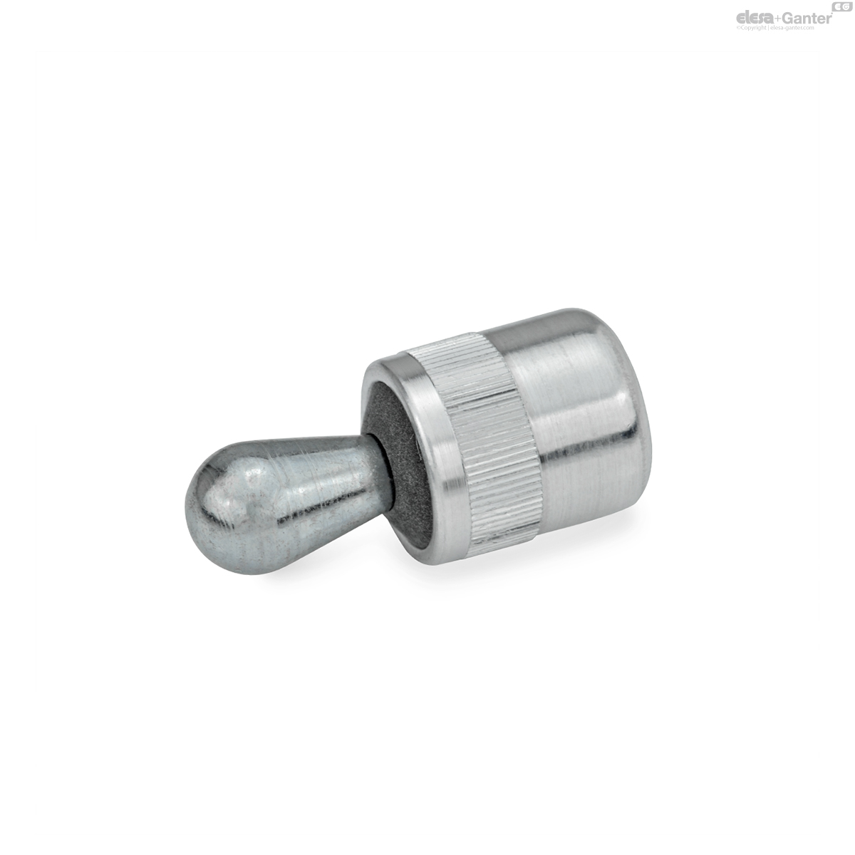 Thrust pin steel, with seal