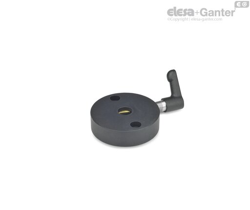 Clamping screw with adjustable handle