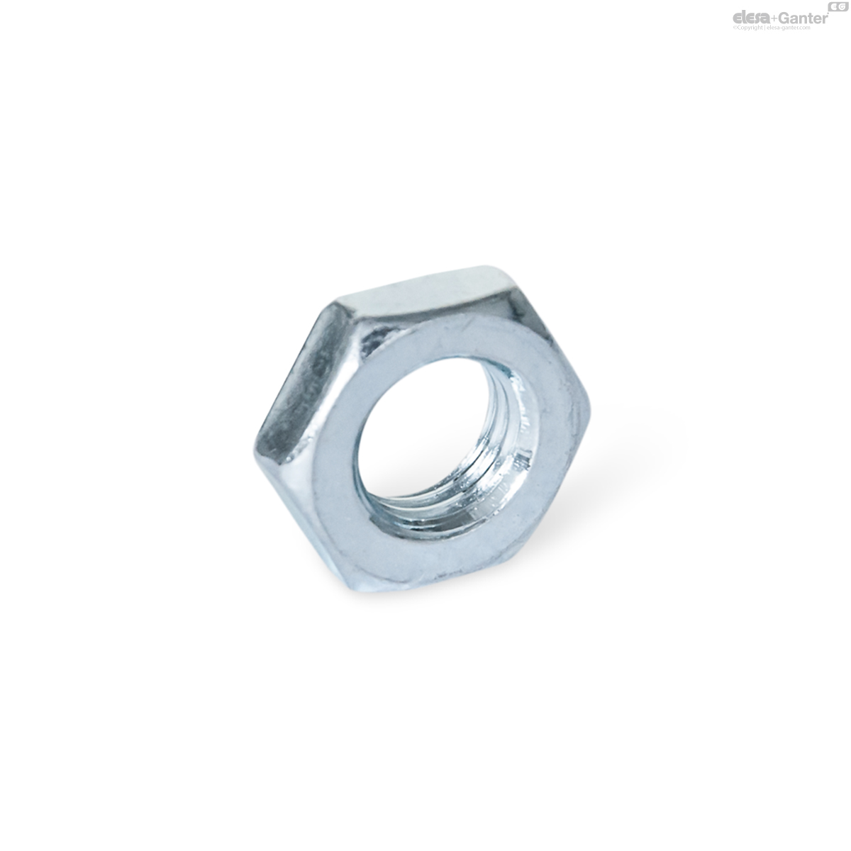 Steel, zinc plated, blue passivated
