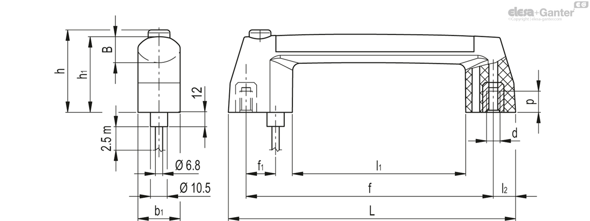 M.2000/180-M6-SWM-2NC+2NO-F5 drawing