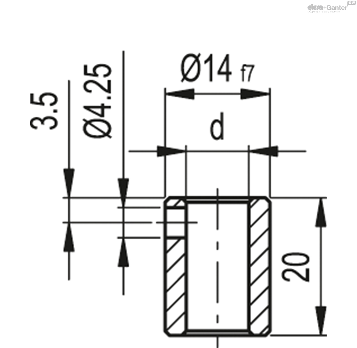 Hole reduction sleeve for DD51