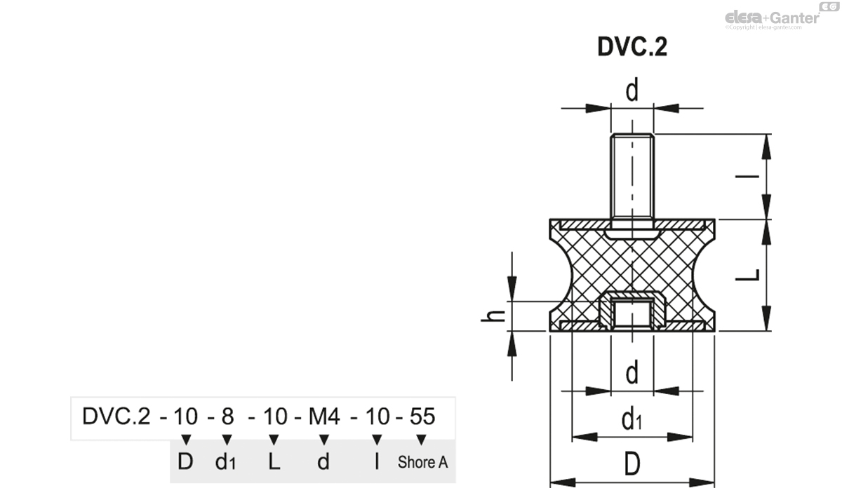 DVC.2-40-32-50-M8-23-70 drawing