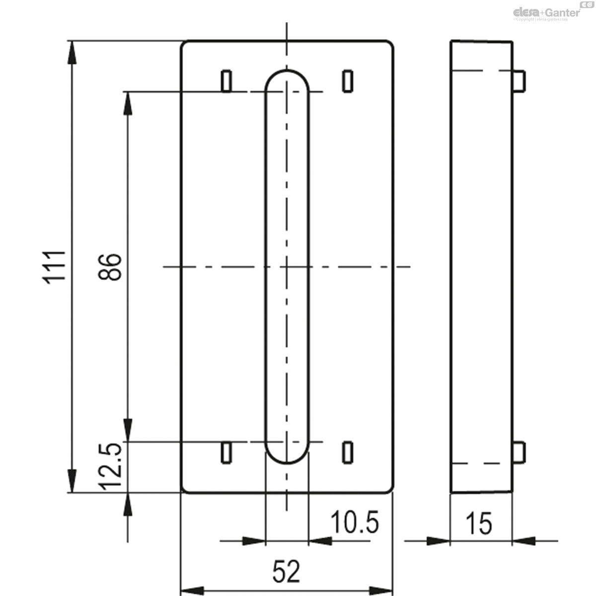For use with guide rail brackets SPR e SPR.V