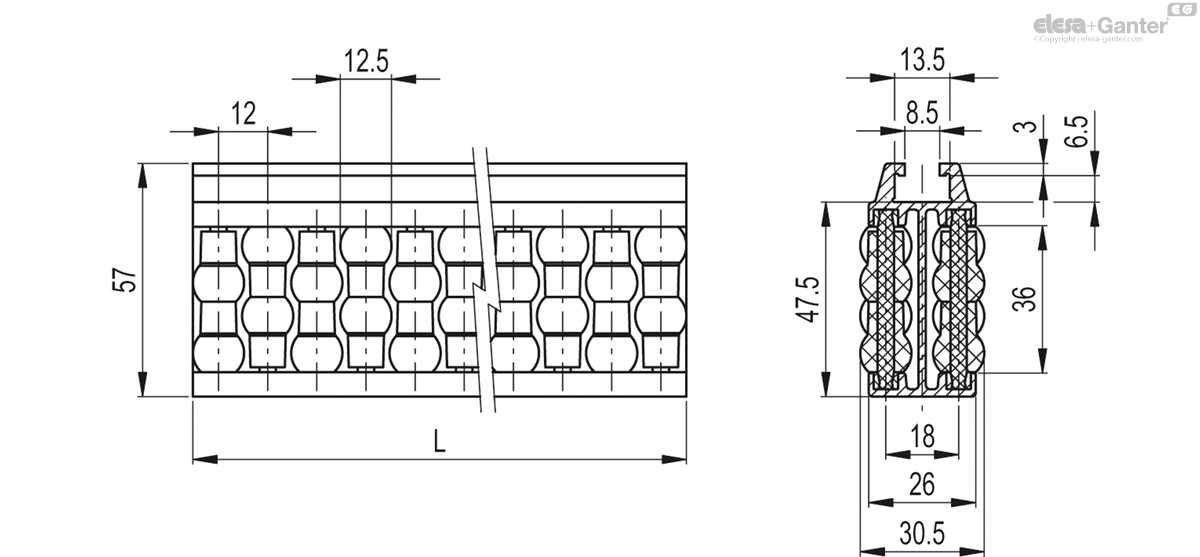 GCA-2-RS-57-3000 drawing