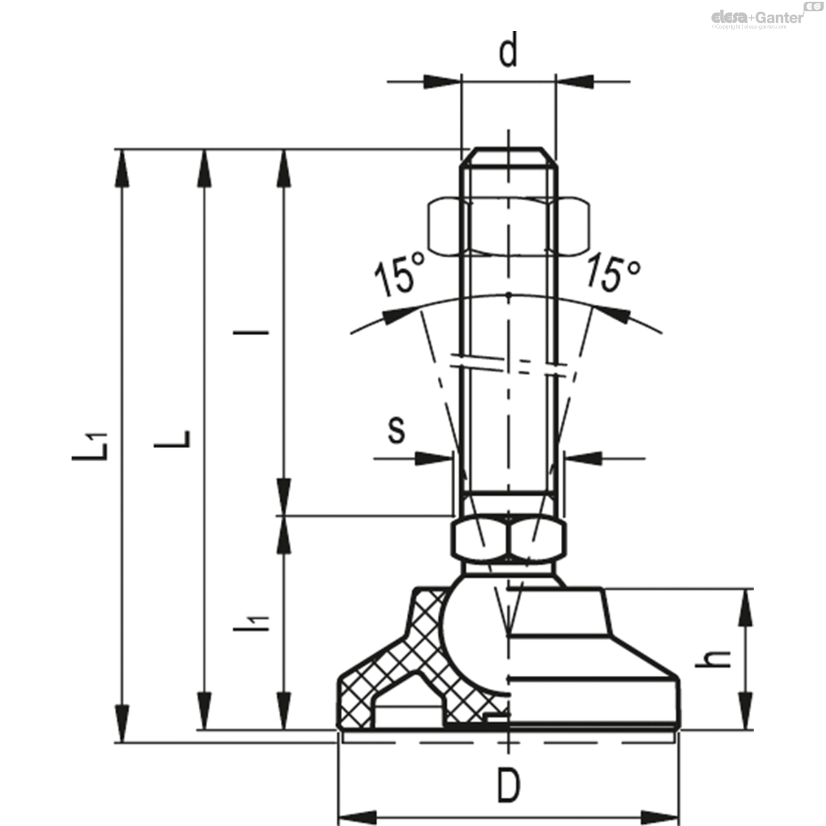 LS.A-40-PP-14-SST-M10x43 drawing