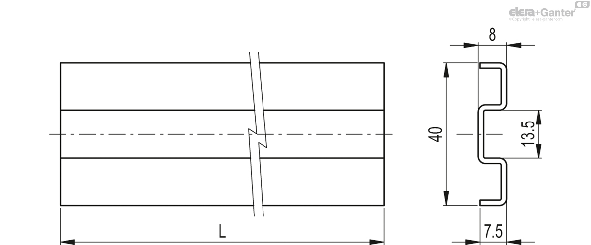 PRA-GLB-40-3000 drawing