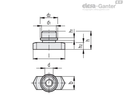 DCE-NTG-D-M8-ZN+OR drawing