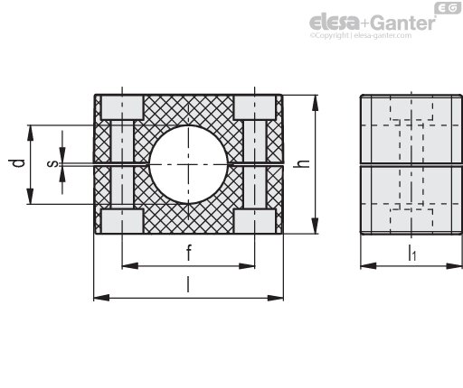 Tube clamps of heavy series DIN 3015-2