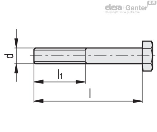 DCE-SRE-M8x40-ZN drawing