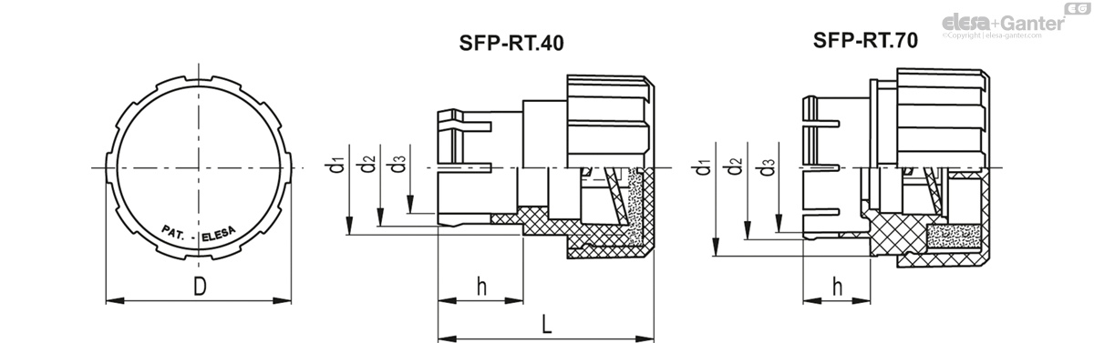 SFP-RT.70+F FOAM-C9 drawing