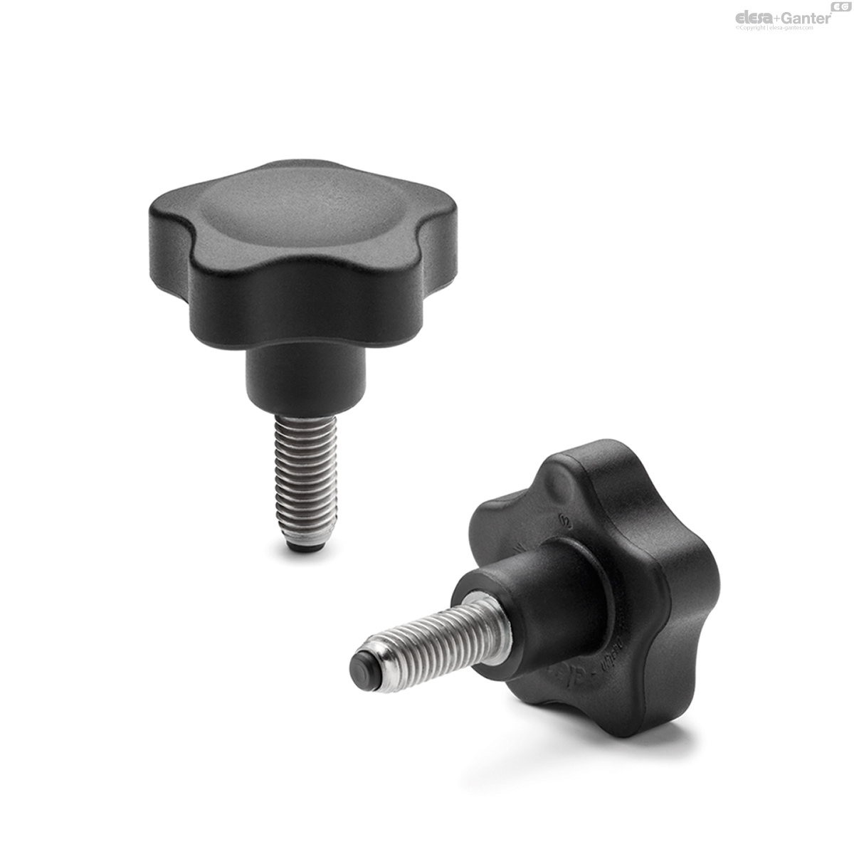 Boutons à lobes avec section pleine