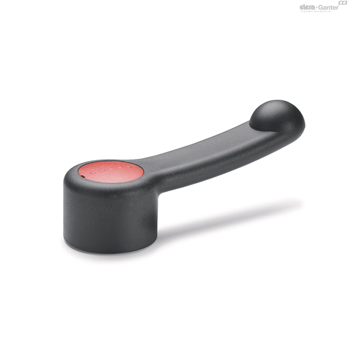 Black-oxide steel boss, cap in the Ergostyle colours