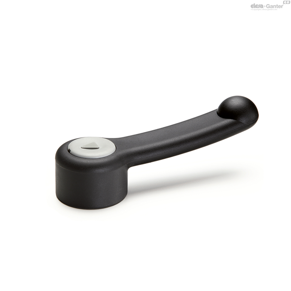 Black-oxide steel boss, cap in grey colour
