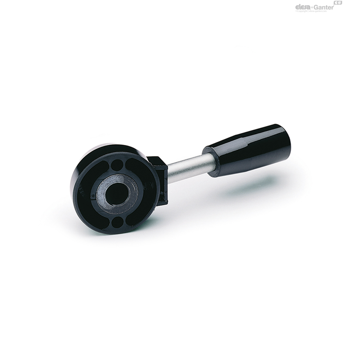 With black-oxide steel boss, plain hole
