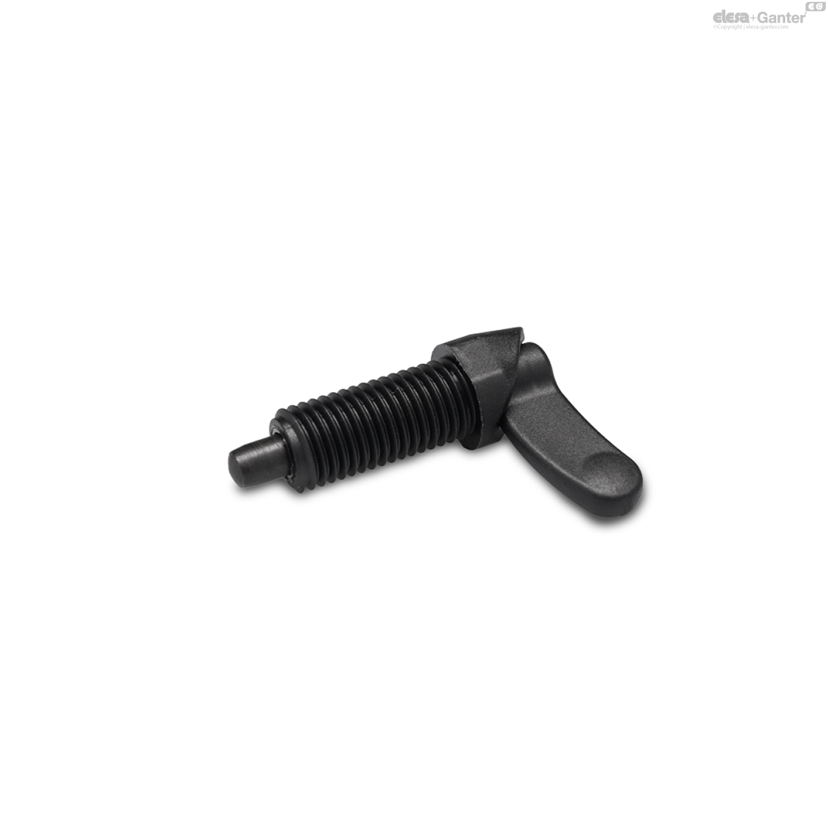 Black-oxide steel plunger, without locking nut