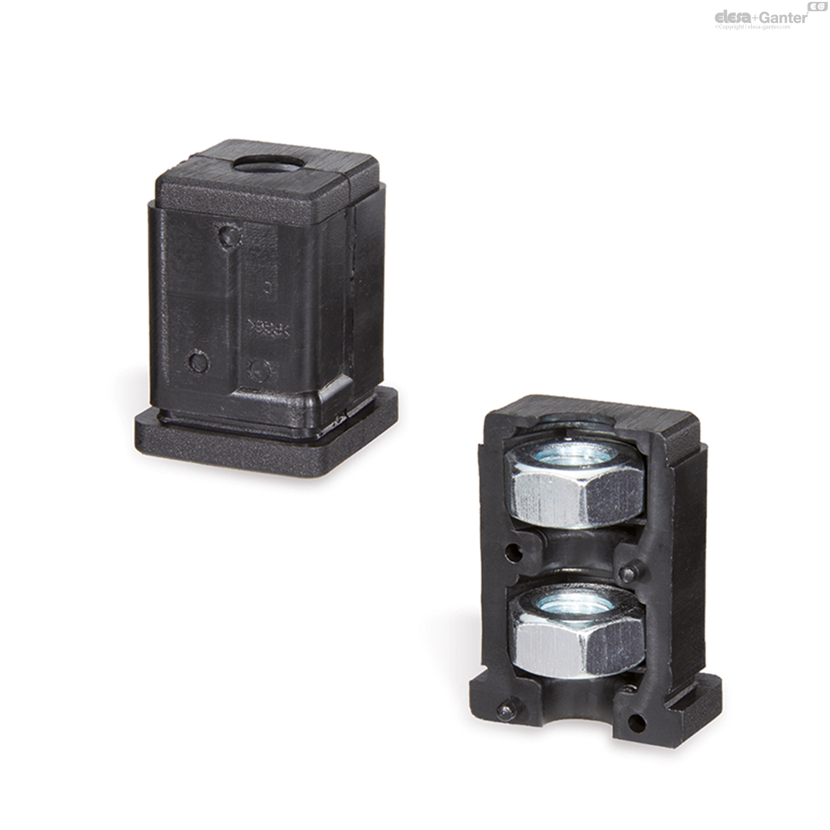 Square tube expander end-caps