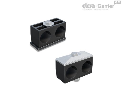 Tube clamps kit for twin series DIN 3015-3
