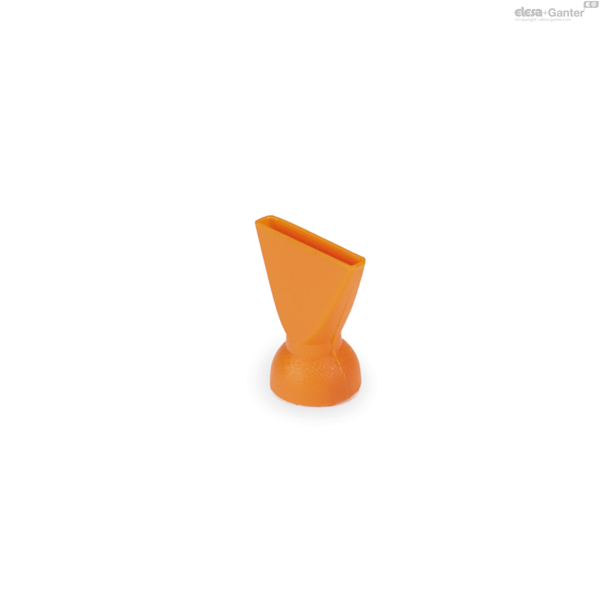 Head with a hole with a rectangular section