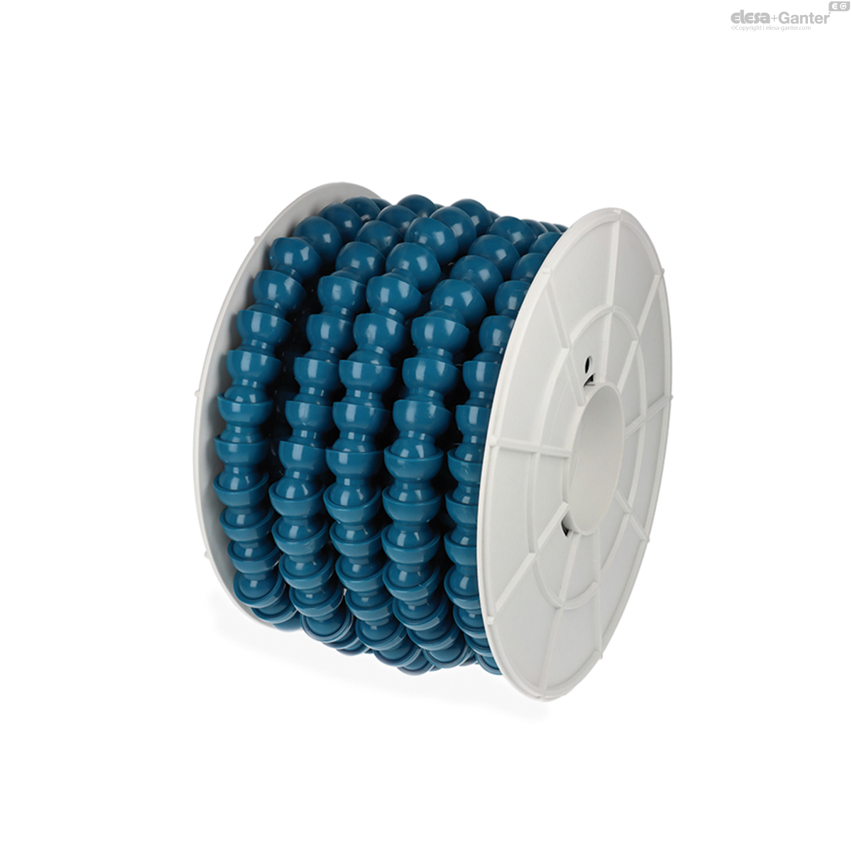Pre-assembled and wound along a reel.