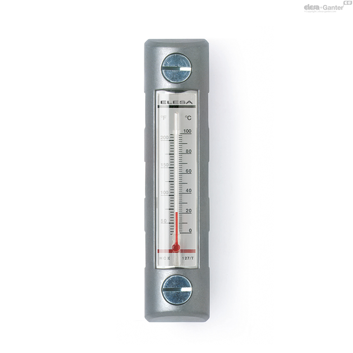 Ölstandanzeiger mit Thermometer und Schutzrahmen
