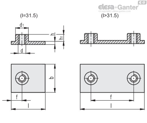 DCE-PL-S-4-M6-PH drawing