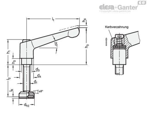 306-45-M6-50-RDN-R drawing