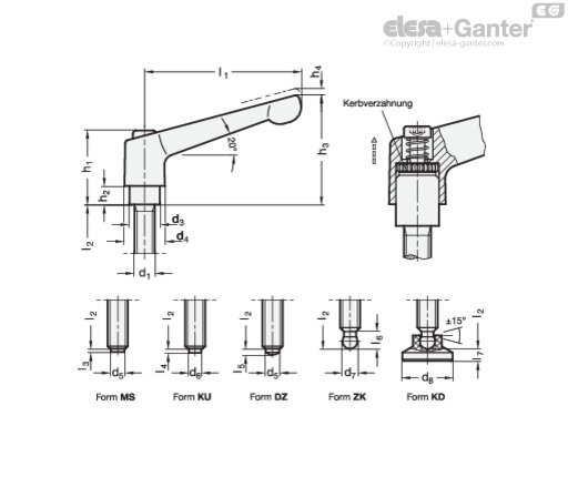 306-45-M6-50-RDN-R drawing