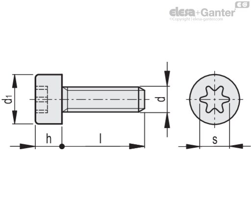 SRD.34813-M4X20-TP-N-TX drawing
