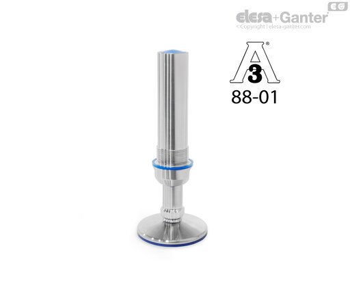 Extended adjusting range, without mounting holes
