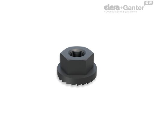 Self-locking hexagonal nuts