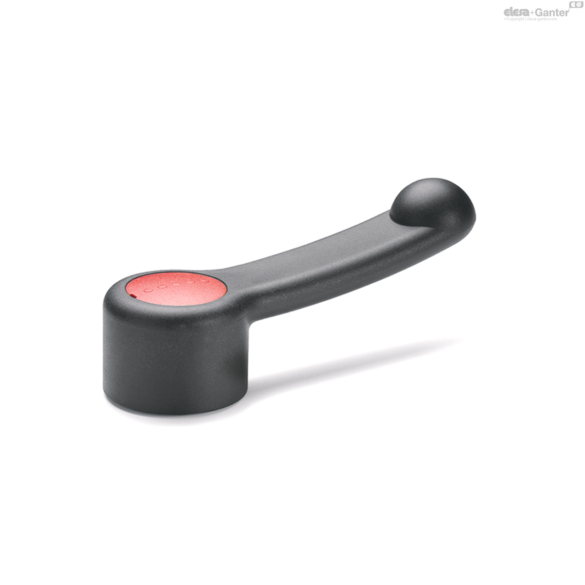 Black-oxide steel boss, cap in the Ergostyle colours
