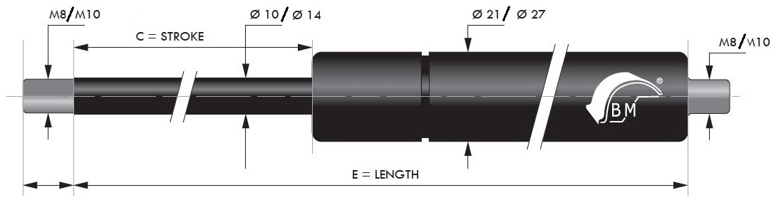 ST-700-1700-VD14-VA  (E=1455) drawing