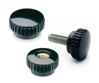 Knurled grip knobs
