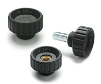 Fluted grip knobs
