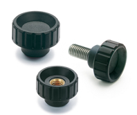 Fluted grip knobs
