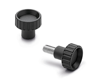 Fluted grip knobs