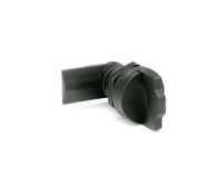 Lever latches with fold-away knob
