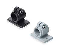 Connecting clamps with mounting plate