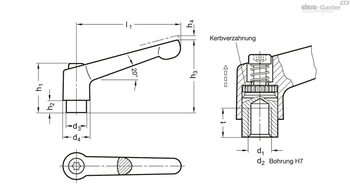 Met binnendraad / geruimde boring