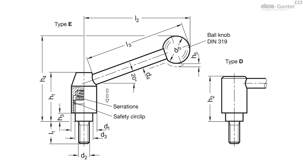 With Threaded Stud