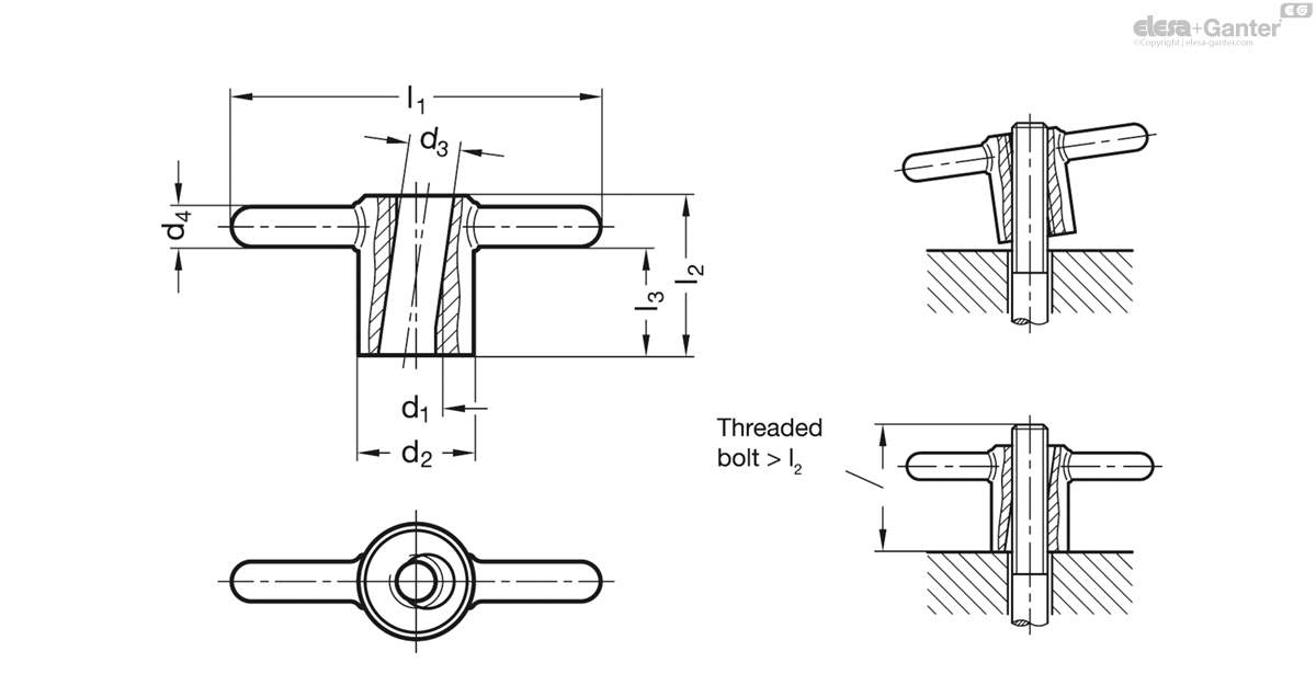 Quick release toggle nuts