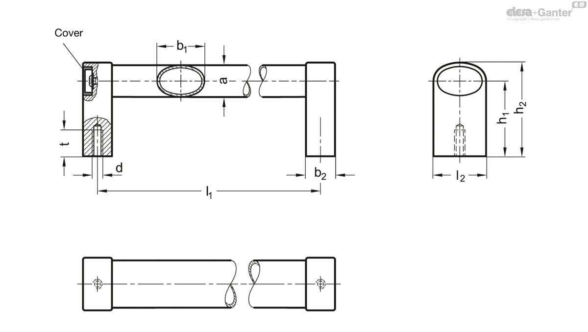 Oval Tubular Handles
