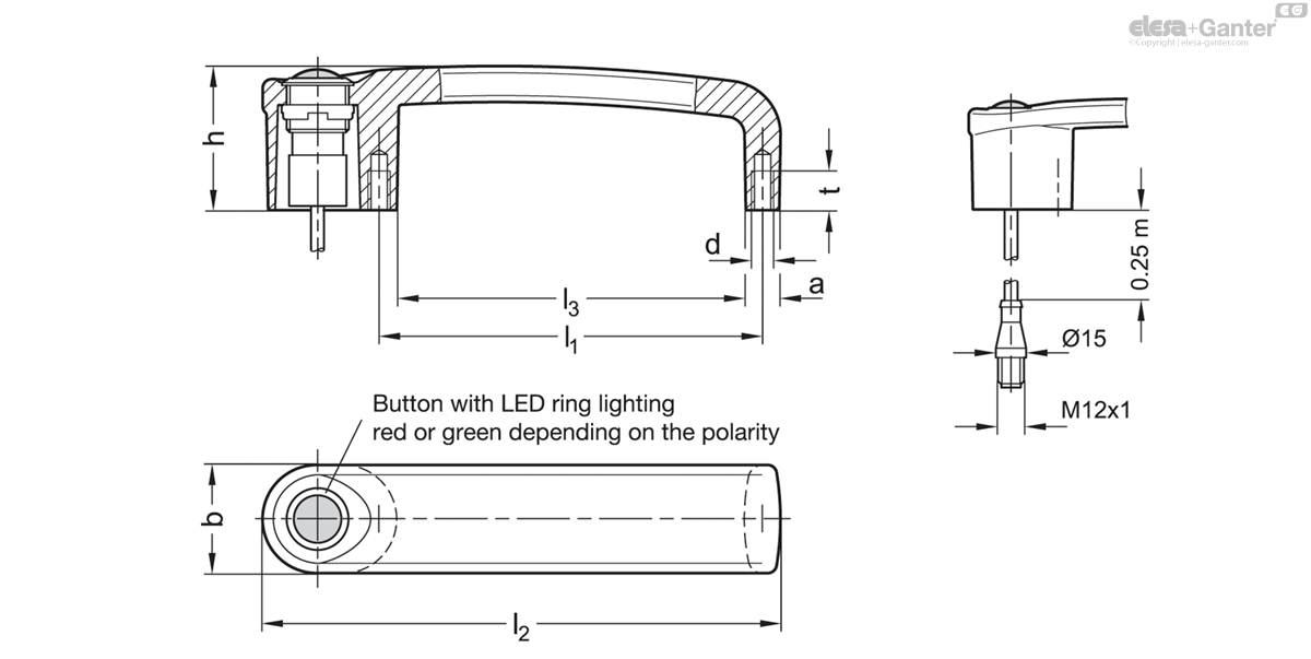 With plug, with 1 button