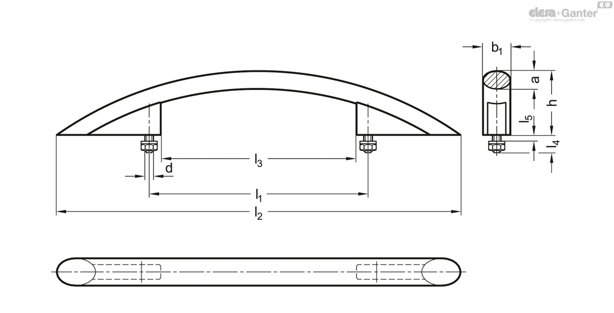 Poignées ellipse